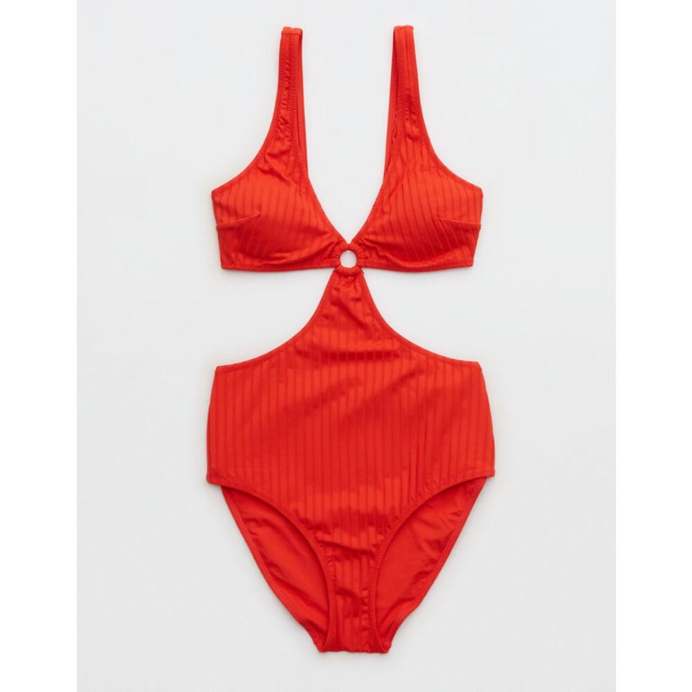 Aerie Red One Piece Swimsuit